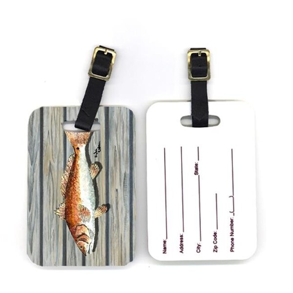 Carolines Treasures Carolines Treasures 8489BT 4 x 2.75 in. Pair of Red Fish Luggage Tag 8489BT - main